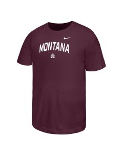 Nike Youth University of Montana Grizzlies Cotton Tee B11377UM2494