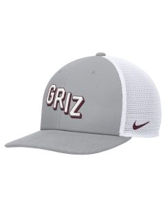 Nike University of Montana Grizzlies Pro Flat Bill Trucker Cap C11404UM4394