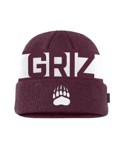 Branded Custom Sportswear, Inc Nike University of Montana Grizzlies Utility Beanie C13505UM25-MAROON-OSFM