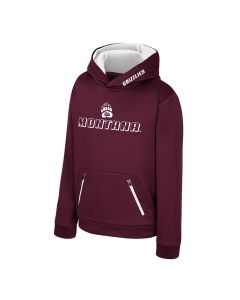 Colosseum Montana Grizzlies Youth Fin Poly Hood COFH40848UM25