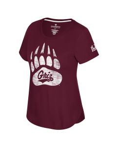 Colosseum University of Montana Grizzlies Women's Work to S/S Tee COTS31370UM25