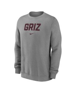 Nike University of Montana Grizzlies Club Fleece Crew M33778UM2826