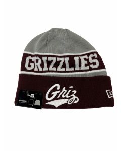 New Era Cap Company New Era University of Montana Grizzlies Reverse Knit NEREVERSEUM-MAROON/SILVER-OSFM