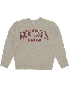Blue 84 University of Montana Grizzlies Quilted Fleece Crew QFCNUM24