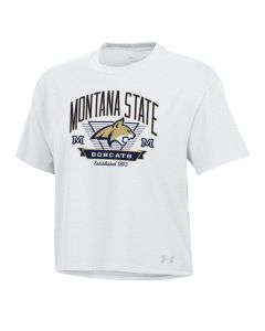 Under Armour Under Armour Montana State Bobcats Icon Women's S/S Tee UW0837MSU5433-WHITE-XXLARGE