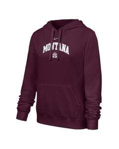 Nike University of Montana Grizzlies Women's Club Fleece Hood W31582UM25