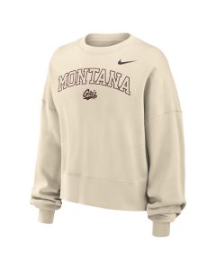 Nike University of Montana Grizzlies Women's Pheonix Fleece Crew W33302UM25